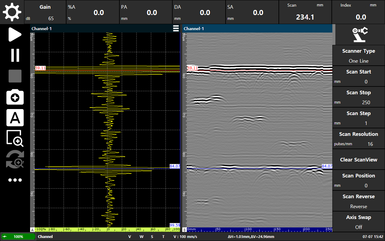 DSVision TOFD UI